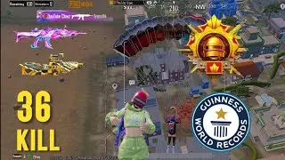 36 KILLS!!😱1 IN MATCH NEW MODE KILLS & DAMAGE RECORD 😍 PUBG MOBILE - BGMI 