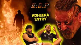 Adheera's Terrifying Entry 😱🔥| Foreigners react | KGF Chapter 2, Yash, Sanjay D