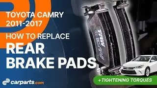 How to replace the Rear Brake Pads 2011-2017 Toyota Camry 🚗