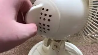 2007 white Argos 7 inch oscillating desk fan vs 2017 Argos white 7 inch oscillating desk fan