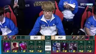SKT vs MVP - Game 1 -  LCK Spring Split 2017