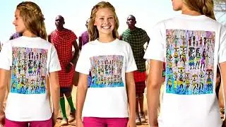African Village Girls' Basic T-Shirt by Africanus Store on Zazzle