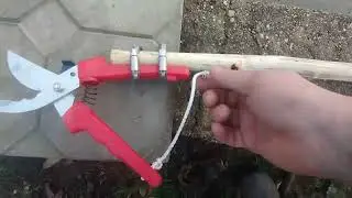 The pruning shears cut high in 10 minutes.