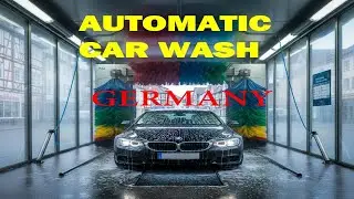 🇩🇪Automatic Car🚘 Washing in Germany | Computerized Car Wash by Brush #carwash #carwashing #germany