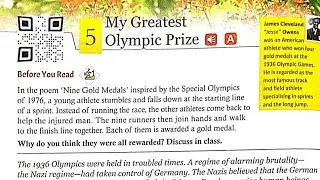 My Greatest Olympic Prize Class 8 Gulmohar Explanation in Hindi | golden Jubilee edition