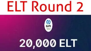 Elite swap Round 2 10$ Airdrop | Round 1 Token Received | ELT Already listed