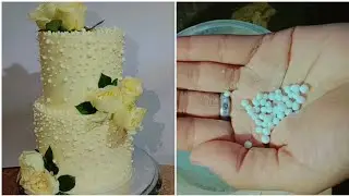 Luxury walima cake | New designer cake 2023 | handmade pearls 👌 #foreverbakers