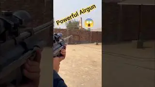 Powerful Airgun In Springer 😱 #shortsfeed #reelschallenge
