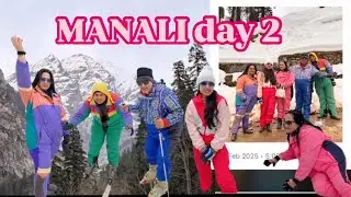 DAY2 snowfall in manali/ manali ki baraf / adventure sports in manali &hearts;️🧿