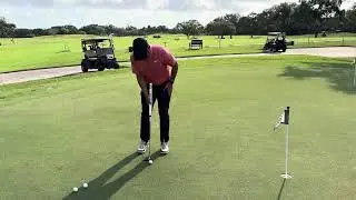 Brent Blackburn uses a 38” length putter for success when putting.