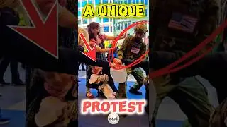 Stockholm with a unique protest 🪧 #protest #trending #shortsfeed #shortsvideo