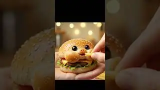Bun‑face, fry‑feed - the ultimate snack bromance!🍔😍🍟#asmr #shorts #trending #viral #reels #new #eat