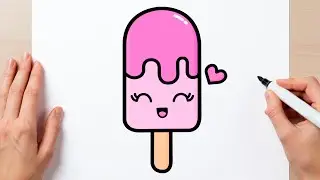 How to Draw a Cute Popsicle Simple & Easy for Kids