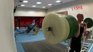 Dom, Push Press PB November 2011: 115kg / 253lbs