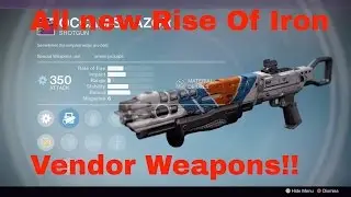 Destiny New Rise Of Iron Vendor Weapons. What To Buy.