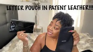 NEW SAINT LAURENT LETTER POUCH IN PATENT LEATHER | SAINT LAURENT PALOMA PATENT CLUTCH UNBOXING