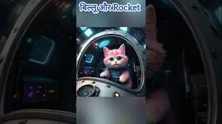 बिल्लू और Rocket #ai #aistory #aistorytelling #story #trendy #animation  #trendingshorts #viral #cat