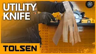 TOLSEN Utility Knife &mdash; SK5 Blade, Quick Change, Full Features