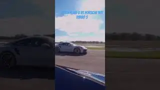 Tesla Model S Plaid vs 911 Turbo S drag race Vc: throttle house #race #tesla #plaid #porsche #911
