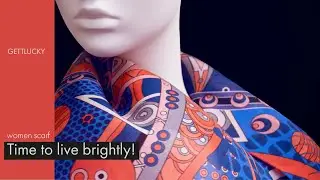 Women scarf Time to live brightly!