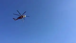 Helitanker drop and line construction