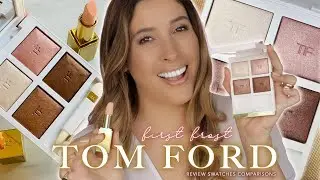 Обзор праздничных 2020 Soleil Neige FIRST FROST TOM FORD, образцы, сравнение SOLEIL D'HIVER + NUDE DIP