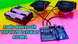 Test Audio Amplifier Bluetooth YXY-CY20 2X15watt AIYIMA