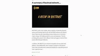 Special features of BSCTrust