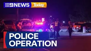 Man bitten by police dog during arrest | 9 News Australia