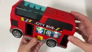 ASMR Unboxing Red Bus 🚍 | Real Bus Sounds | No Talking Satisfying Video
