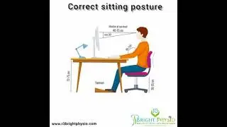 Right sitting posture at work.