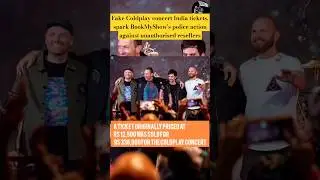 Coldplay india concert : Fans upset after ticketing chaos🤯 #shorts #coldplay