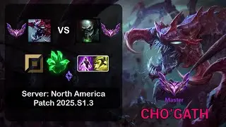 Cho'Gath Top vs Urgot - NA Master - Patch 25.S1.3