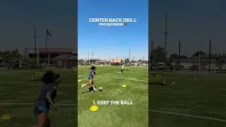 Center Back Training with Pro Defender #soccer #soccertraining