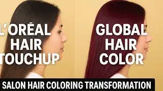 🌟L&rsquo;Or&eacute;al Hair Color Touchup with Global Hair Color | Professional Hair Coloring Tutorial