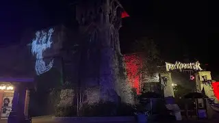 Busch Gardens Williamsburg: DarKoaster Queue Line Walkthrough (9/10/2023)