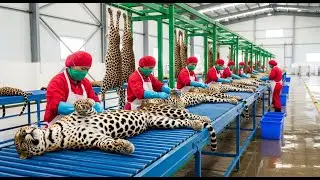 Inside the Leopard Leather Factory &ndash; Million-Dollar Products Are Made from Leopard Skin