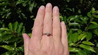 A half carat solitaire diamond ring