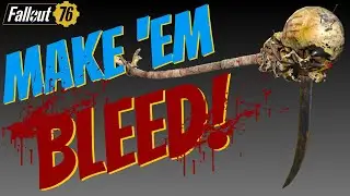 Fallout 76 - The Head Hunter Scythe Is Bloody Strong