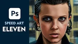 Eleven de Stranger Things - Speed Digital Art (Adobe Photoshop)