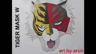 TIGER MASK W DRAWING