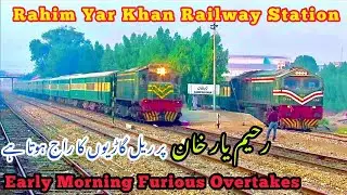 Rahim Yar Khan Railway Station Explored with emerging YouTubers, Trains of Pakistan#viral #10kviews