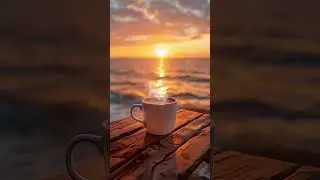 Sunset Espresso &ndash; Beachfront Calm | Shorts | Lofi | Deep Focus | Cafe Music | Chillhop