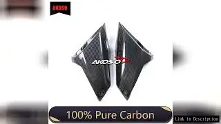 3K Full Dry Carbon Fiber Fuel Gas Tank Side Covers Fairing Protector Motorcycle Fairings For Yamaha