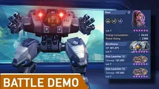 Demon 👿 || Brickhouse with disc launcher 12 || Mech arena