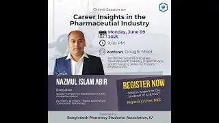 Career Insights in the Pharmaceutical Industry &ndash; Online Session by IU BPSA (June 09, 2025)