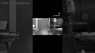 Animation of CNC turning centre #cnc #cnclathe #cncengineering #lathe #machinetool #cnctechniques
