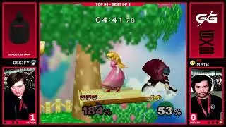 Ossify (Marth) vs RC | MayB (Peach) - Top 64 MELEE SINGLES | GX2