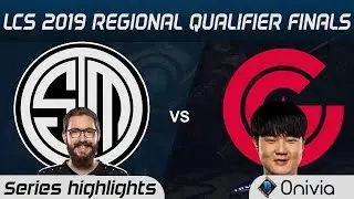 TSM vs CG Series Highlights LCS 2019 Regional Finals Team Solo Mid vs Clutch Gaming LCS Highlights b