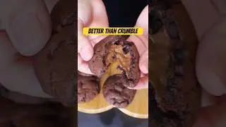 Viral 8 minutes Air Fryer Triple Chocolate Chewy Cookies 🍪| Best Holiday Treat#easyrecipes #cookies